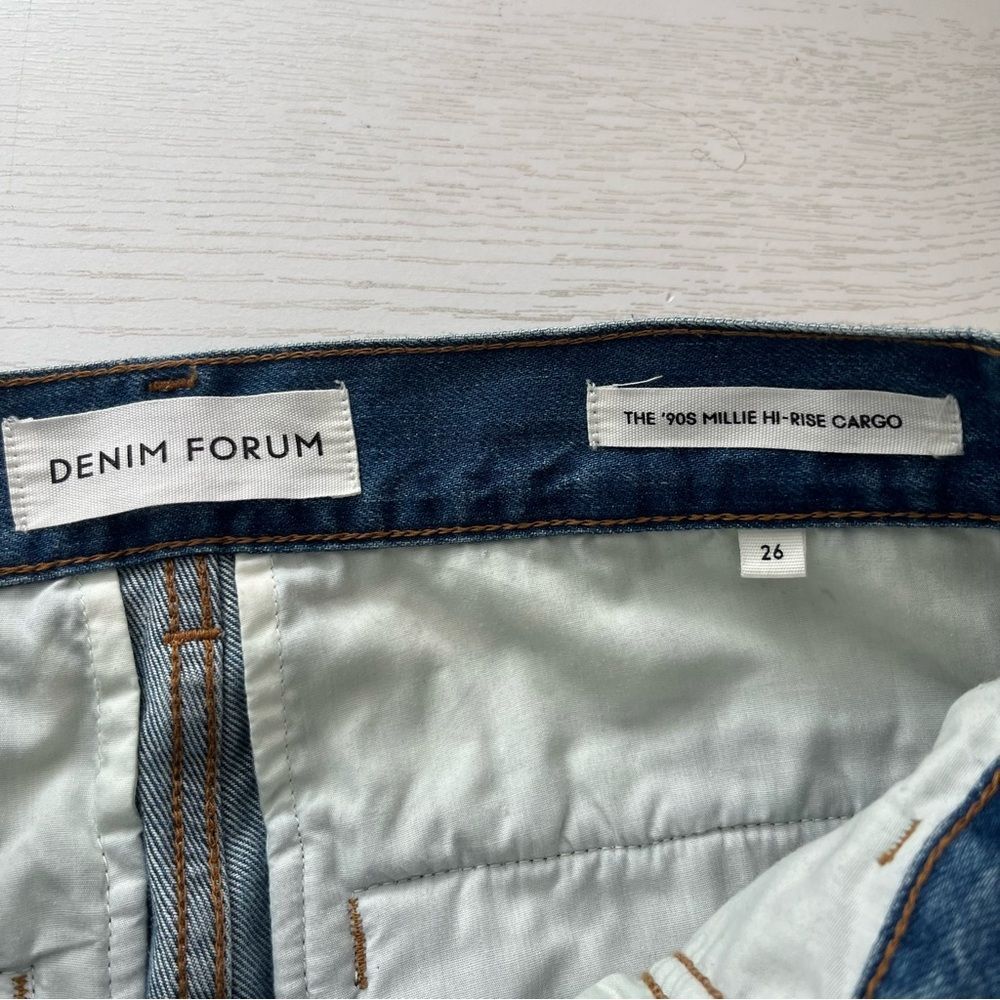 Denim Forum Aritzia The '90s Millie Hi-Rise Cargo Jean Size 26 - Picture 6 of 9